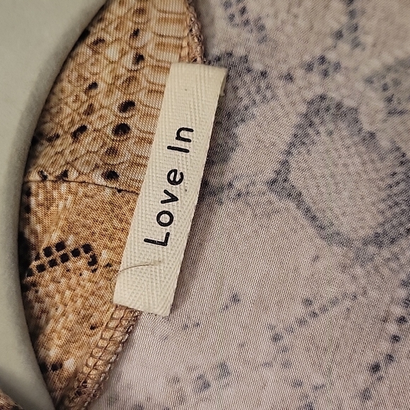 Python snake print duster cardigan with pockets - Picture 4 of 4